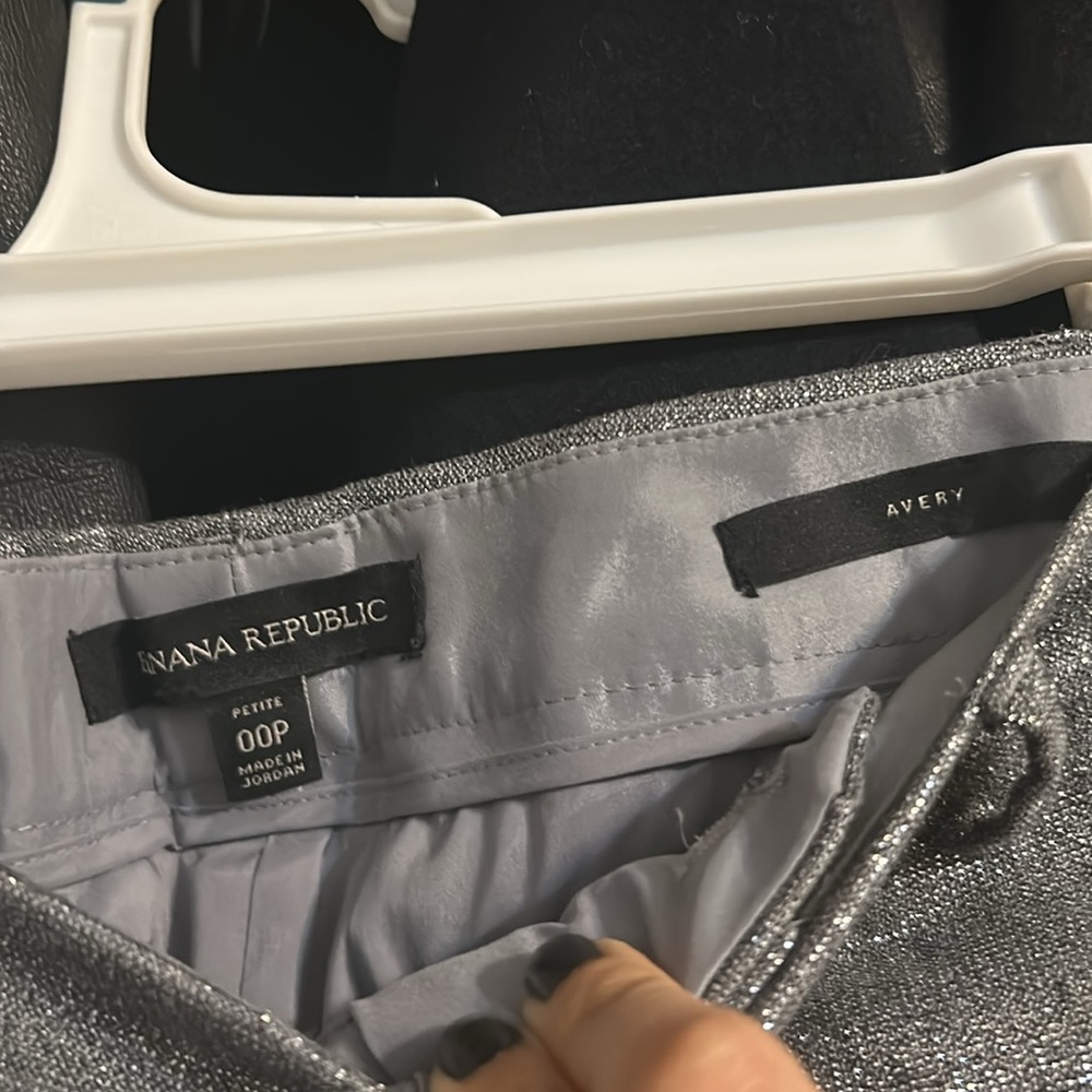 Banana republic glittery avery pants size 00P - Picture 3 of 4